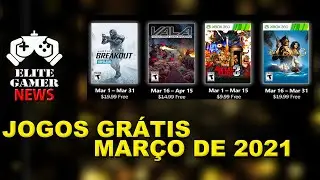 Jogos GRÁTIS Xbox LIVE GOLD de Março 2021 (Xbox/Xbox 360/Xbox ONE)