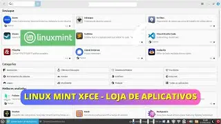 Linux Mint XFCE - Loja de aplicativos