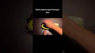HOW TO REMOVE A SPOON FROM YOUR SHOE 😹 #funny #howto #viral #shorts
