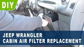 Jeep Wrangler Cabin Air Filter Replacement ( 2011 2012 2013 2014 2015 2016 2017 )