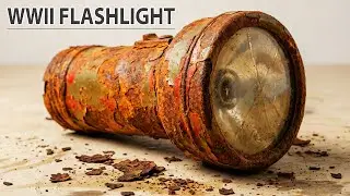 $300 Rusted Military Flashlight Restoration - Amazing Restoration