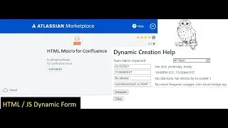 How To Create Dynamic Confluence Forms Using HTML / JS