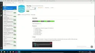 How to use vscode to mysql