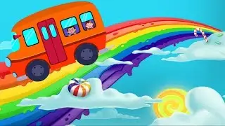 The wheels on the bus - Nursery Rhymes with lyrics - Children song