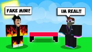 He Pretends To Be MINIBLOXIA! So I 1v1'd Him... (ROBLOX BEDWARS)