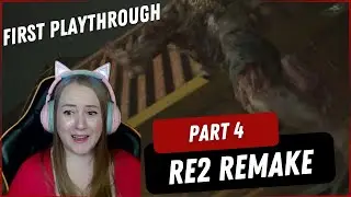 🫣 First time playing Resident Evil 2 Remake! Part 4 Leon A #residentevil #firstplaythrough #re2
