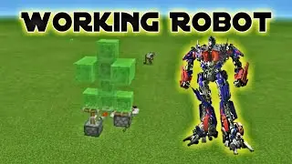 How to make working robot in minecraft pe | working robot in minecraft | Mujjamil Gaming
