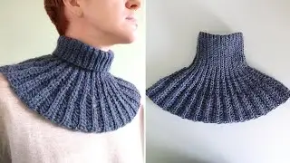 A simple crochet collar for beginners. How to crochet it