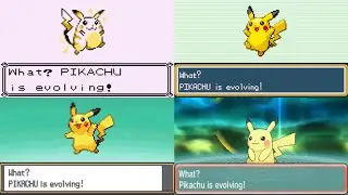 Evolution of Pokémon Evolution Animations