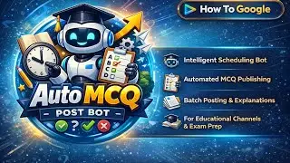 Fully Automated MCQ Posting Bot | Telegram Quiz Automation