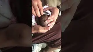 First haircut of my beloved daughter 🎈❤️