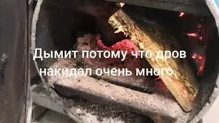 Печь в гараж своими руками.