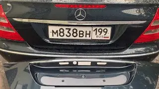 W211.причины замены / покраски молдингов бампера,накладки багажника и крышки багажника