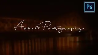 Create  Photography Logo of Signature  in Photoshop - Photoshop Tutorials #photoshopTutorials