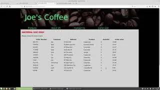 Order flow - PHP + CSS + HTML overview