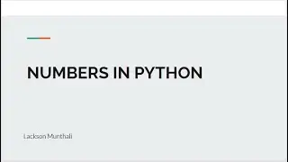 5.  Numbers in Python: How to declare and manipulate numbers in Python?