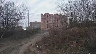 Мотовоз АДМ с вагоном платформой, перегон Силикатная - Подольск