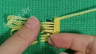 How to Invisibly Repair a Hole in a Knitted Sweater at Home