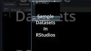 Samples Datasets in RStudio