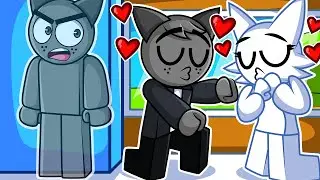 GRAY Uses Invisibility to Spy on His Older Brother with Wenda in Roblox! (sprunki)