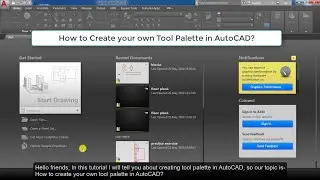 How to create your own Tool Palette in AutoCAD? (in Hindi with English subtitles)