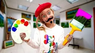 Katy again chooses a profession Tests and Puzzles for kids