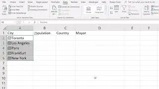 Geography Data in Excel from the Internet