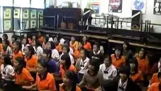 Thai high school cheer leading Practice