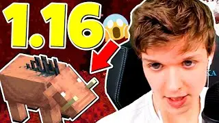 Лололошка Смотрит МАЙНКРАФТ 1.16 Адское Обновление 👿 | Пиглин, Свинопотам 🐷🔥