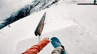 POV Snowboarding at Absolut Park