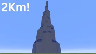 I built a 2Km high skyscraper in Minecraft!