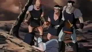 Сквозь огонь  японский мультфильм 1985год