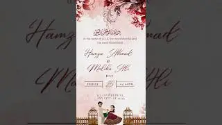 Weddind Invitation card #digitalinvitation #einvitation #fashion #india #shaadi #videoinvitation