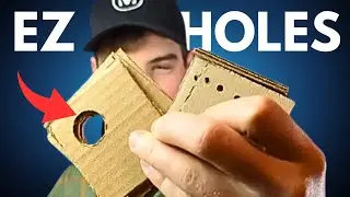 How To Drill A Hole In Any Cardboard! (Punch Through Multiple Layers)