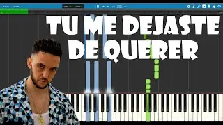Tú Me Dejaste De Querer - C. Tangana - Piano Tutorial (Synthesia)