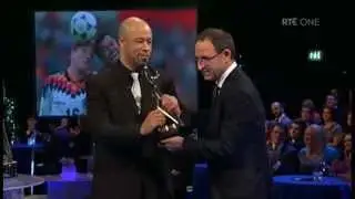 RTÉ Sports Awards 2013 - Paul McGrath inducted into Hall of Fame by Martin O'Neill (21/12/13)