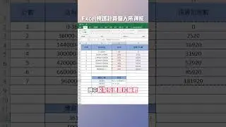 快速計算稅點？只需要這個方法即可！|會計 |excel技巧 |會計必學技能