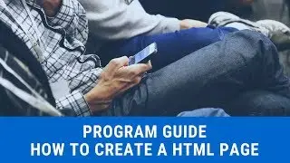 HTML HOW TO CREATE A SIMPLE WEB PAGE USING HTML