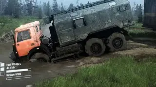 MudRunner - C 65115 Truck + Garage Trailer