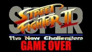 SUPER STREET FIGHTER 2 NEW CHALLENGERS ALL GAME OVER SCREAMS COMPILATION