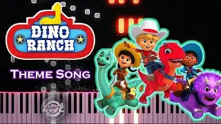 Dino Ranch Theme Song Piano Tutorial and Cover