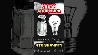 ⁉️СВЕТ И СОЛЬ МИРА. ЧТО ОЗНАЧАЕТ 