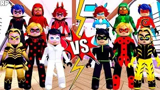 EVIL VS ORIGINAL TRANSFORMATION (COMPARISON) NO MIRACULOUS RP - MIRACULOUS ROBLOX!