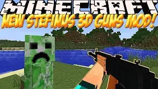 Minecraft.(ОБЗОР МОДА 3D Gun ) #7