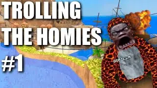 TROLLING THE HOMIES IN THE BEACH MAP | GORILLA TAG VR | #1