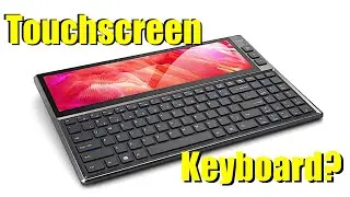 USB Keyboard with BUILT-IN 12.6" IPS LCD TouchScreen! 1920x512