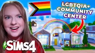 I built the PERFECT LGBTQIA Community Lot in The Sims 4