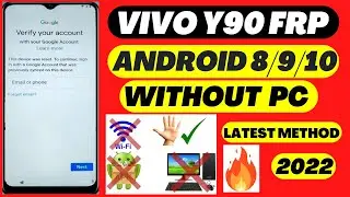 vivo Y90 (1908) FRP Bypass google account Remove l 2022 without PC new tricks