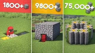 3 LEVELS OF COBBLESTONE FARMS | Which Is the BEST One For You?