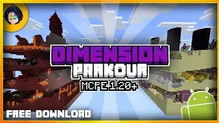 Map Dimension Parkour For MCPE 1.20+ | DIMENSION PARKOUR | Minecraft Parkour